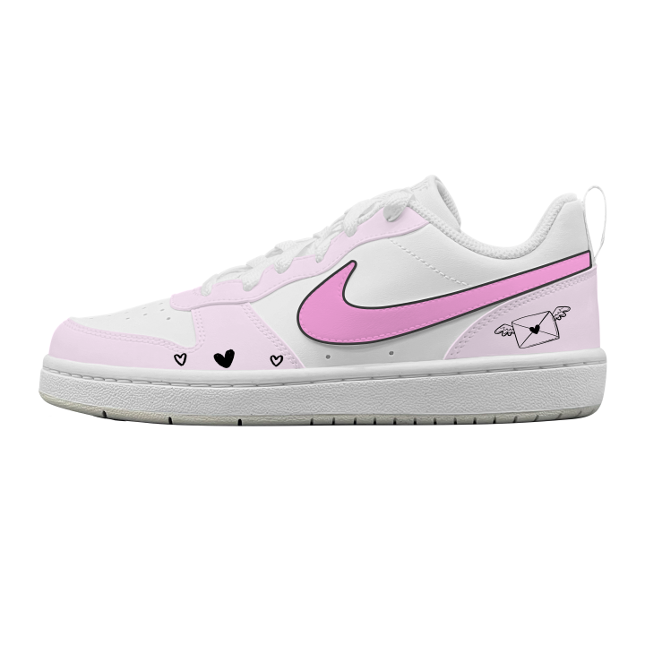 Nike Nike Court Heartfelt Heartbeat Synthetic Leather Abrasion Resistant Lightweight Cushioning Support Low top