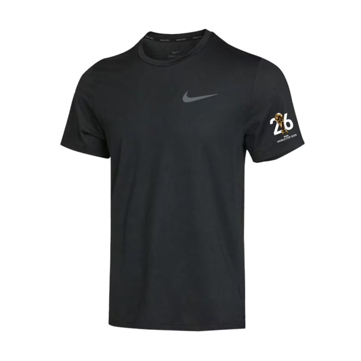 Nike Nike Dri Fit T Shirts Unisex Black Crew Neck Moderate