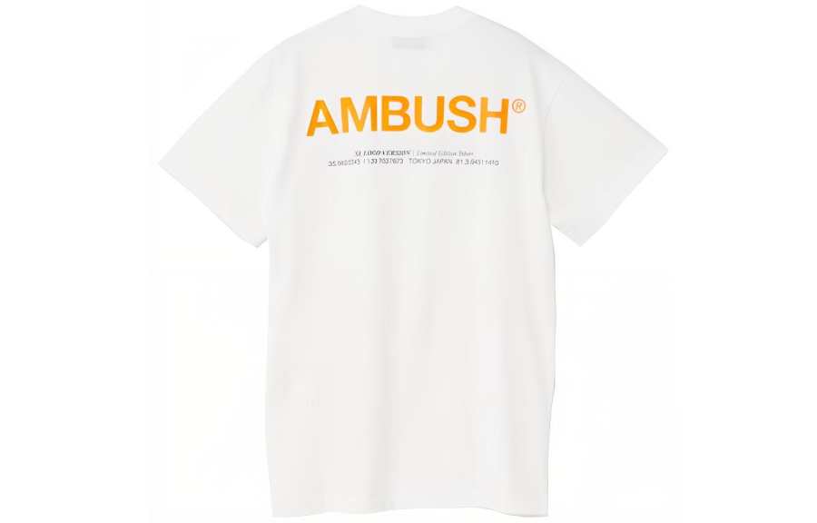 AMBUSH T Shirts Men's Crew Neck Moderate Straight Fit