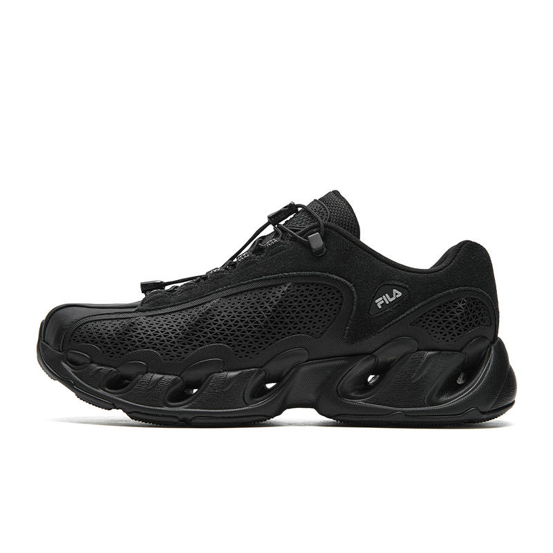 FILA VETTA UT Abrasion Resistant Breathable Lightweight Height Increasing Low top Chunky Sneakers Men's Black