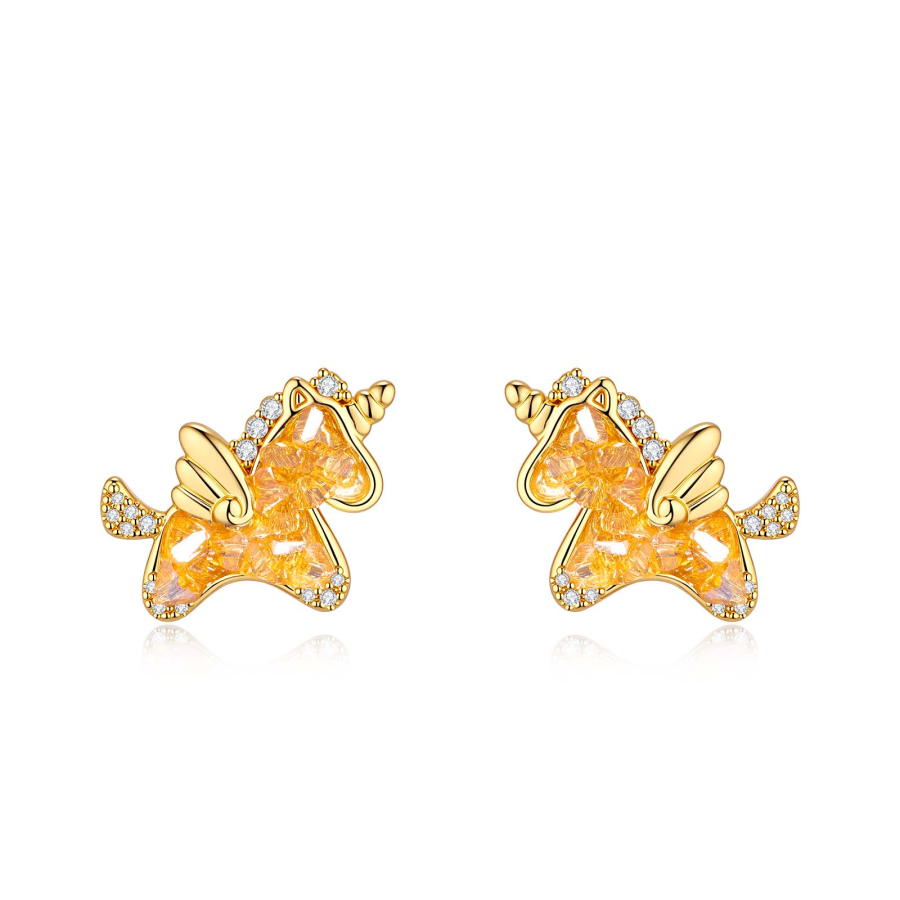 Barbie Synthetic Cubic Zirconia Stud Earrings Women's