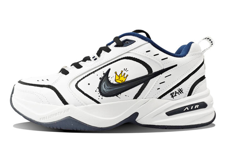 Nike Nike Air Monarch 4 My King Couple's Low top Chunky Sneakers Unisex Black White