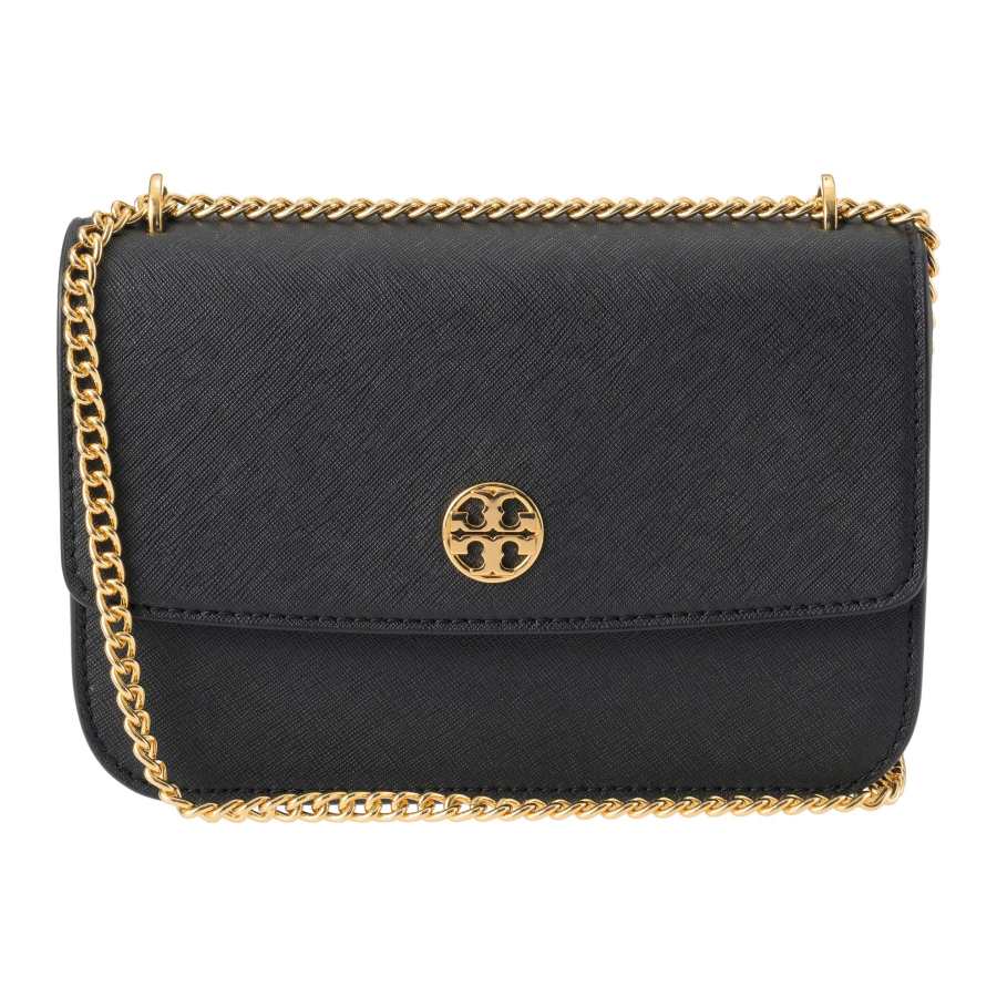 TORY BURCH Calfskin Shoulder Bag Women's Black
