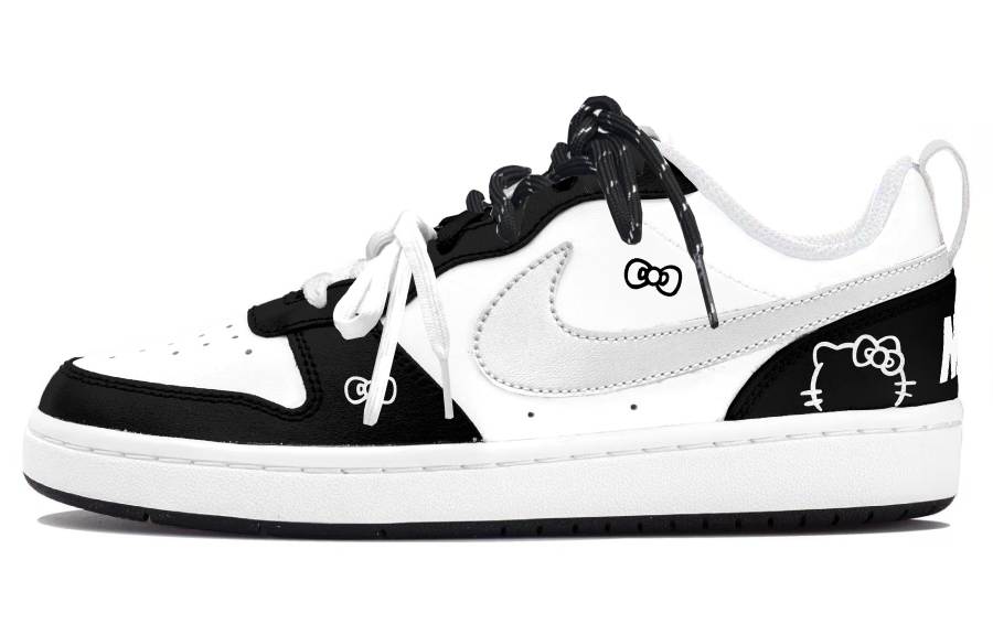 Nike Nike Court Borough Kids' Skateboarding Shoes Black Teenagers