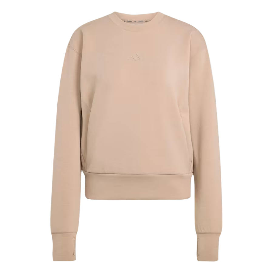 Adidas Adidas Sweatshirts Women's Pink Brown Crew Neck Moderate