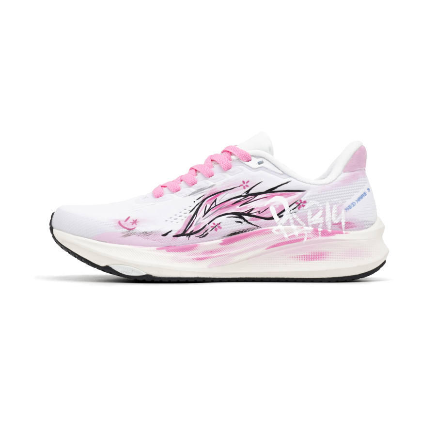 Li-Ning Li Ning Red Hare 9 Cushioning Breathable Low top Running Shoes Women's Pink