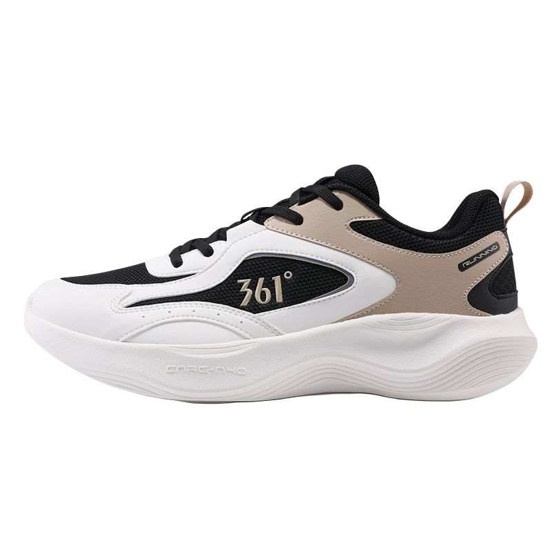 361° Low top Casual Running Shoes Men's White Black
