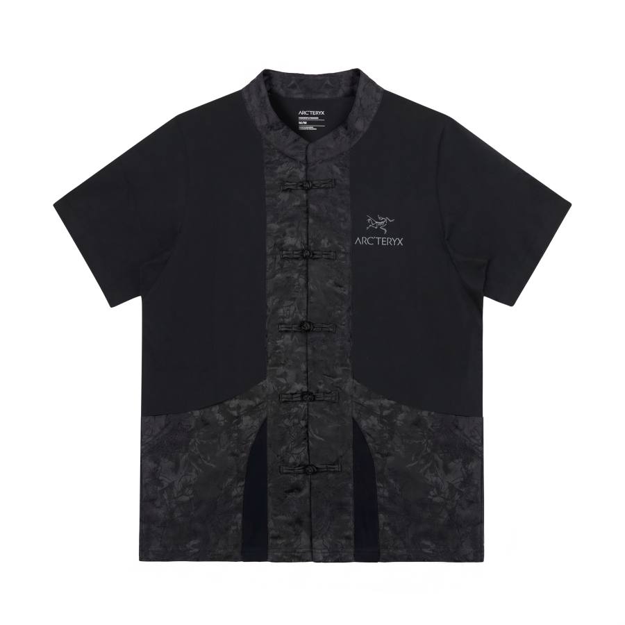 Arcteryx KRAGG T Shirts Unisex Black/Black Crew Neck Moderate