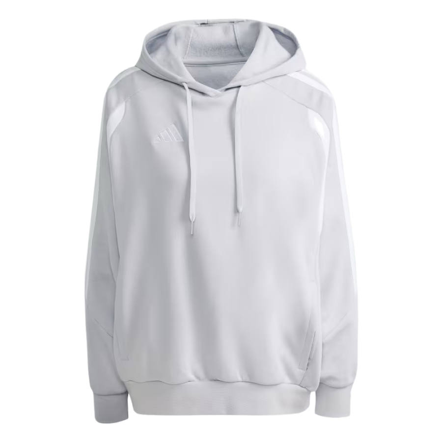 Adidas Adidas Sweatshirts Women's Light Gray/White Hooded Non Detachable Moderate