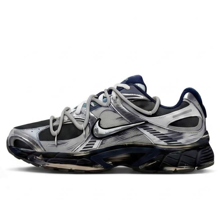 Nike Nike V5 RNR Fabric Cushioning Slip Resistant Abrasion Resistant Low top Running Shoes Men's Silver Black