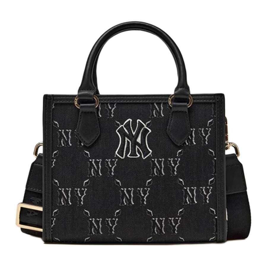 MLB Synthetic Leather Shoulder Bag, Crossbody Bag, Handbag Mini Women's Black