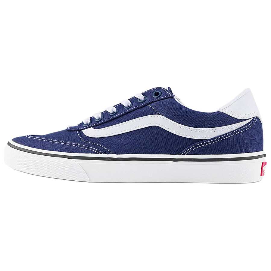 Vans Brooklyn LS Slip Resistant Abrasion Resistant Low top Skateboard Shoes Men's Blue White