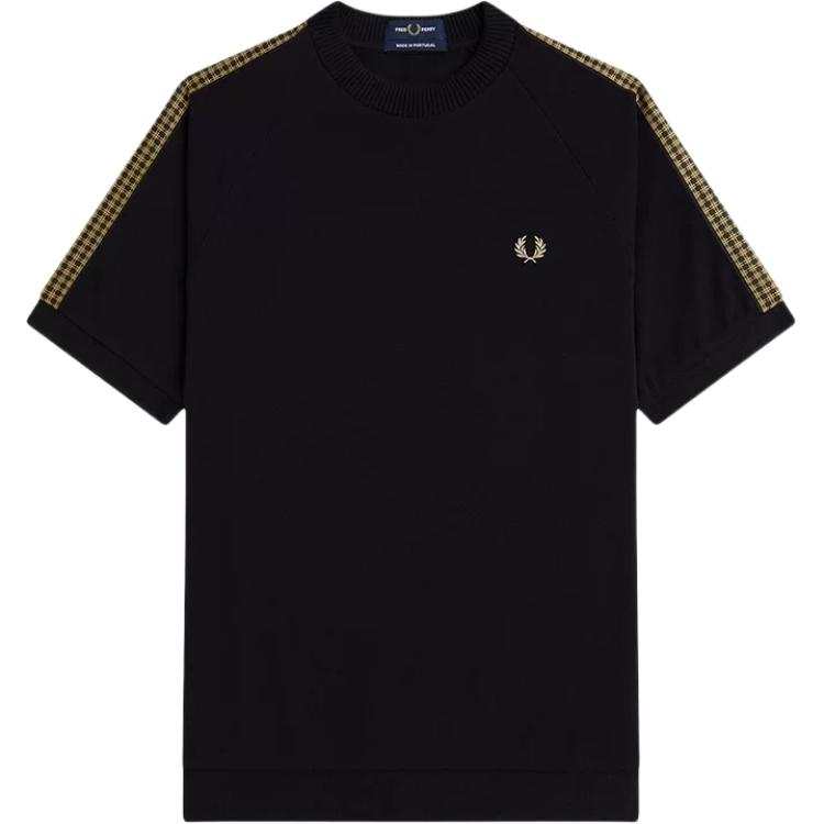 FRED PERRY FRED PERRY T Shirts Men's Black BKX Crew Neck