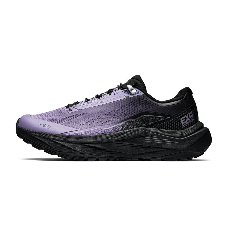 Anta Explore Wilderness LITE Abrasion Resistant Cushioning Low top Outdoor Shoes Men's Basic Black Crystal Purple