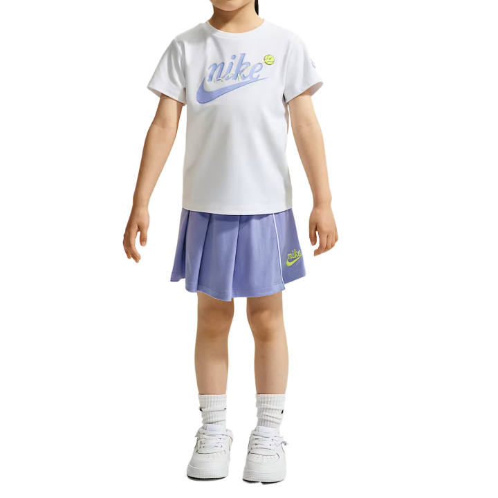Nike Nike Kids Two Piece Skirt Sets Crew Neck Moderate Short Skirt Stretch