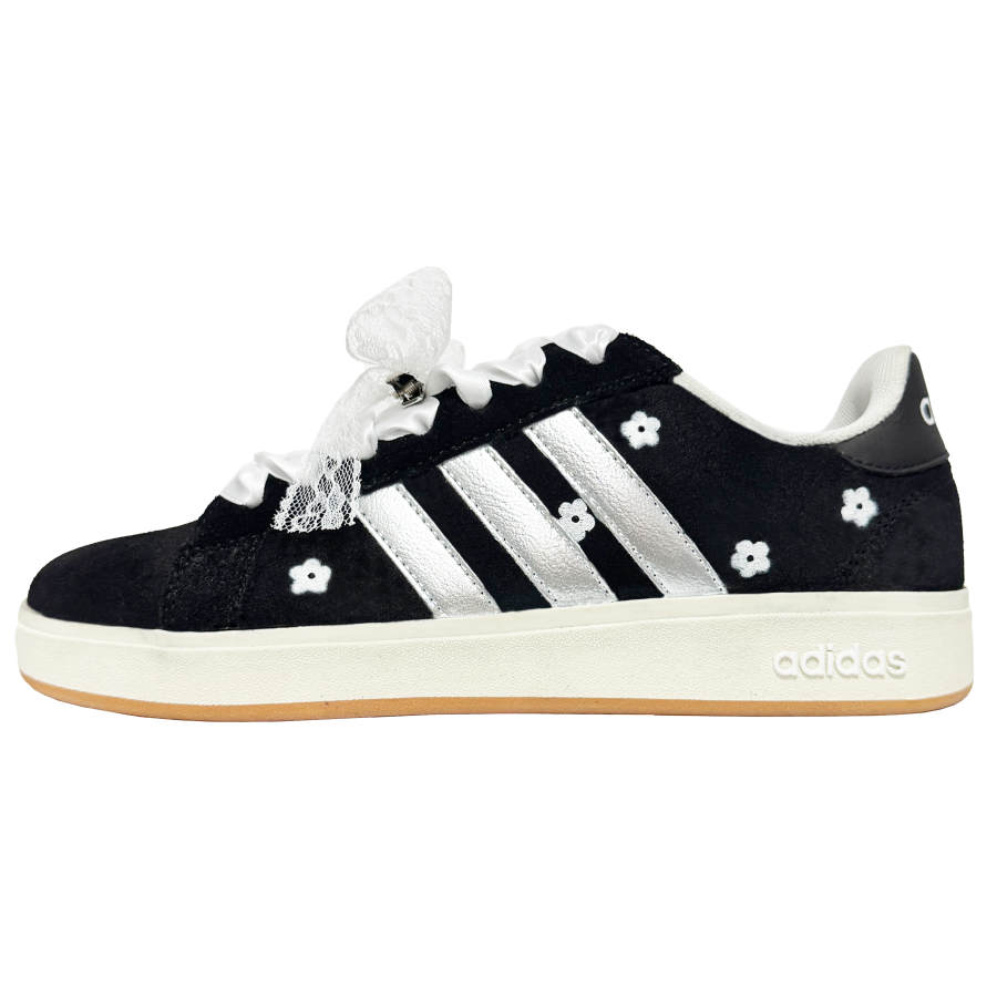 Adidas Adidas Grand Court Base 00s Galaxy Flower God Slip Resistant Abrasion Resistant Low top Skateboard Shoes Unisex
