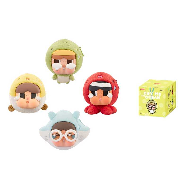 POP MART Tears Flow Into The Sea Collection Earphone Case Mystery Boxes Single Mystery Box/Full Box 4 Pcs