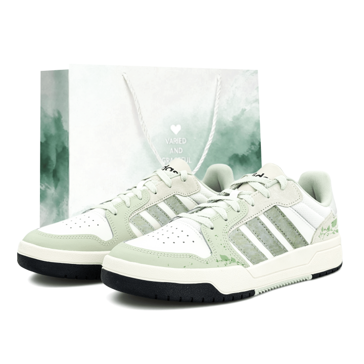 Adidas Adidas ENTRAP Slip Resistant Abrasion Resistant Low top Skateboard Shoes Unisex White