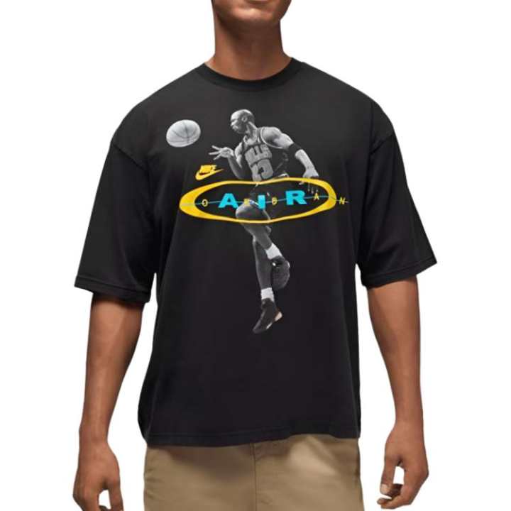 Jordan Jordan Brooklyn T Shirts Men's Black Crew Neck