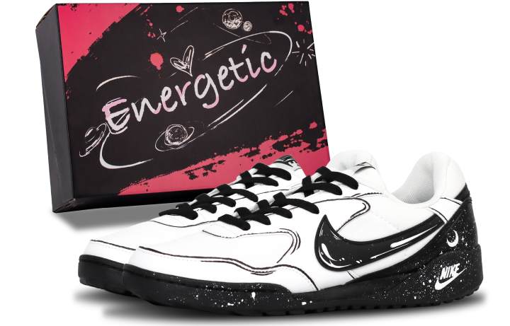 Nike Nike Terra Manta Star Moon Lightweight Breathable Height Increasing Low top Skateboard Shoes Unisex Black White