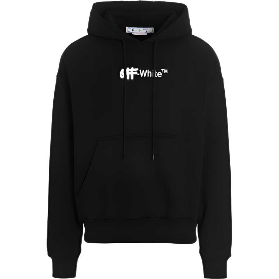 OFF-WHITE OFF WHITE Embroidered Spray Helvetica Skate Hoodie