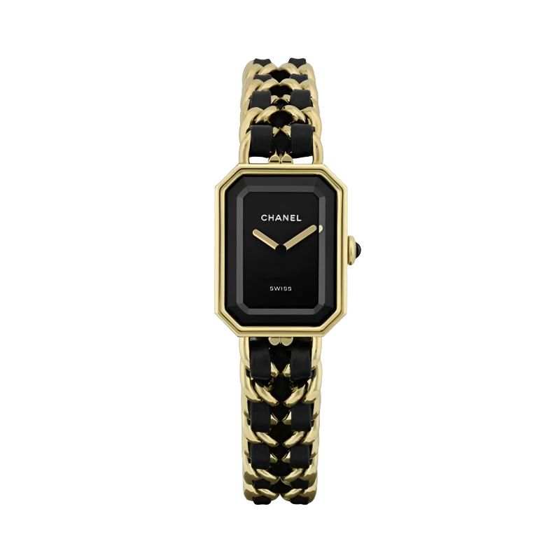 CHANEL PREMIERE Wrist Watches Quartz Movement Stainless Steel Leather Strap 26mm Black Dial Women's Watch