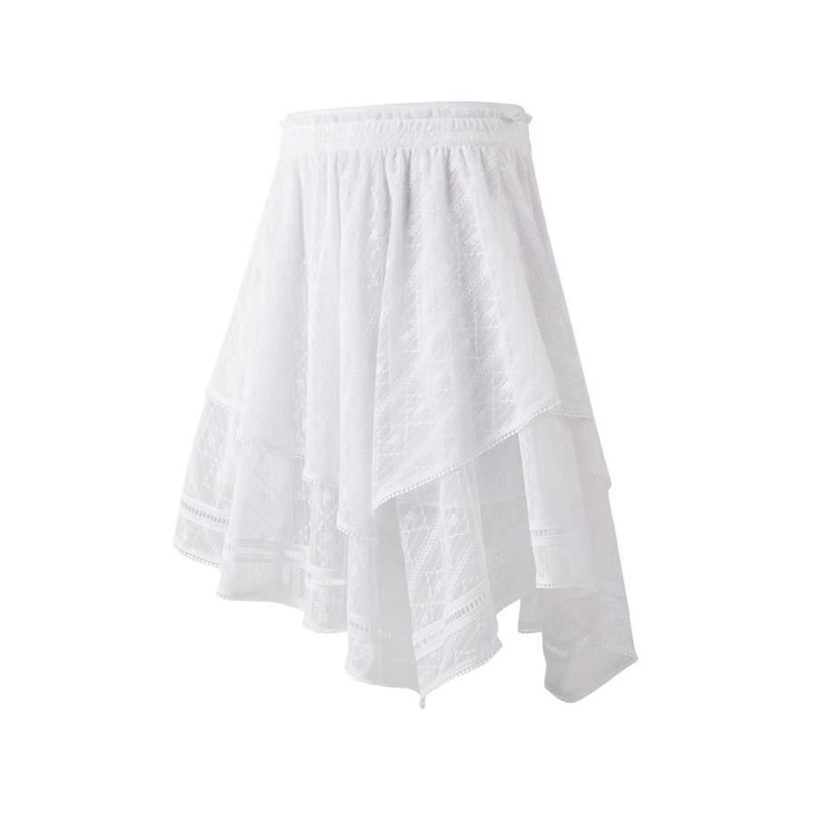 FILA KIDS Solid Color Moderate Skirt Summer Kids'
