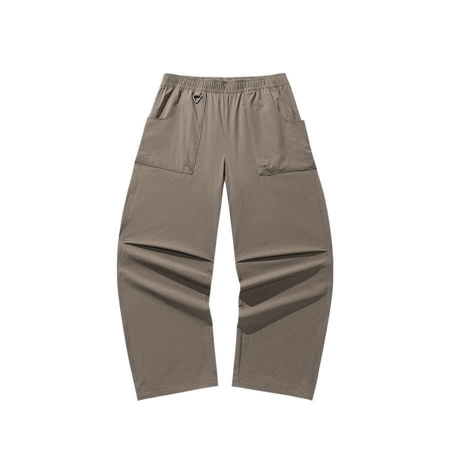 ANTA Sports Pants Men's Gray Brown Moderate