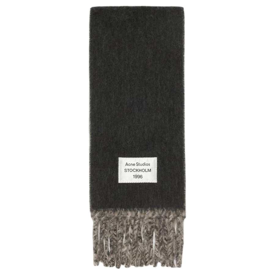Acne Studios Acne Studios Wool Knit Scarves Unisex Beige/Gray