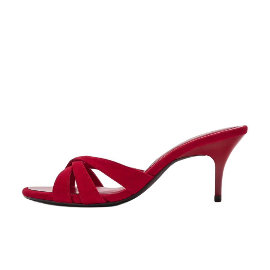ZARA Slide Slippers Women's Red