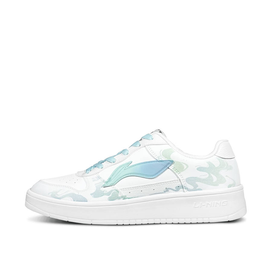 Li-Ning Li Ning Floating Boat Abrasion Resistant Cushioning Slip Resistant Low top Skateboard Shoes Men's Blue White