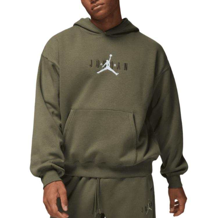Jordan Jordan Sweatshirts Men's Green Hooded Non Detachable Moderate