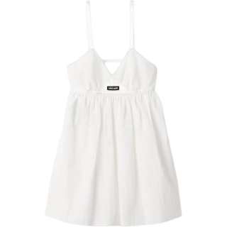 MIU MIU Slip Dresses Women's White Moderate Short Skirt Other