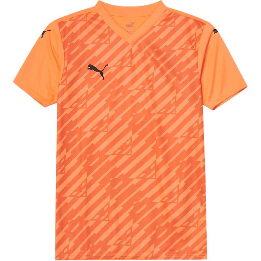 PUMA T Shirts Men's Orange Crew Neck Moderate
