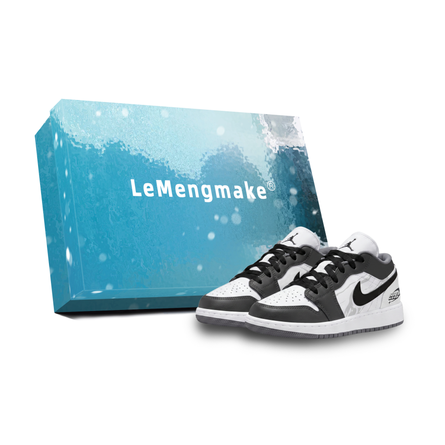Jordan Jordan Air Jordan 1 Trendy And Cool Wildfire Slip Resistant Abrasion Resistant Low top Children's Basketball Shoes