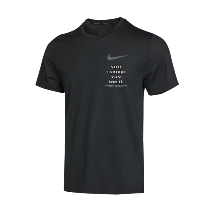 Nike Nike Dri Fit T Shirts Unisex Black Crew Neck Moderate