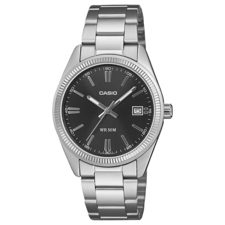 CASIO CASIO STANDARD Quartz Movement Stainless Steel Strap Watch Unisex Black Dial