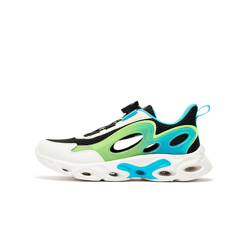 XTEP Slip Resistant, Abrasion Resistant, Breathable Low top Running Shoes Black Blue Green Unisex