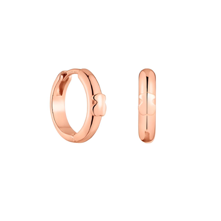 TOUS TAOSIXIONG 925 Sterling Silver Earrings Women's Rose Gold