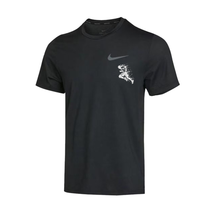 Nike Nike Dri Fit T Shirts Unisex Black Crew Neck Moderate