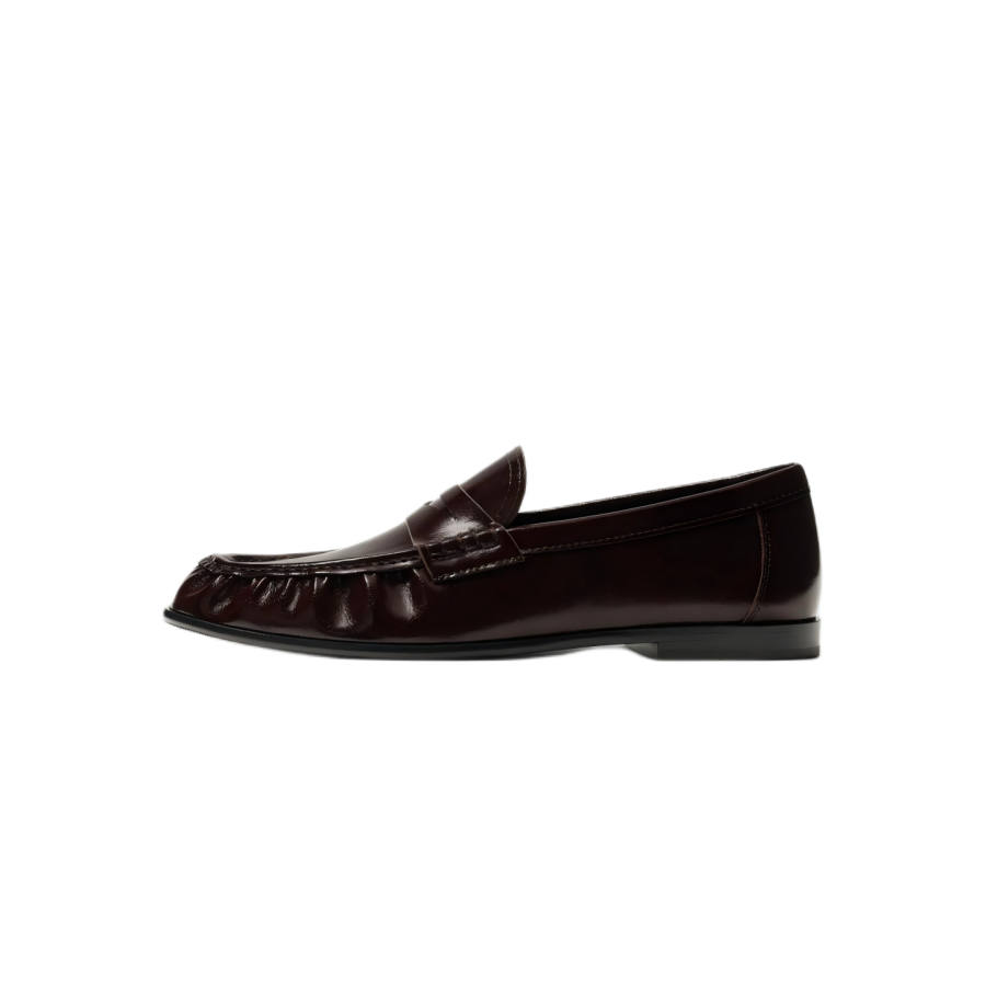 ZARA Loafers Men's Dark Red Color