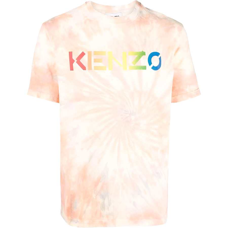 KENZO T Shirts Men's Orange Crew Neck Moderate Straight Fit