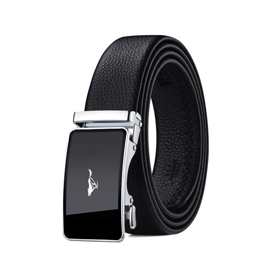 SEPTWOLVES SEPTWOLVES Cow Leather Alloy Leather Belts Men's 3.5cm