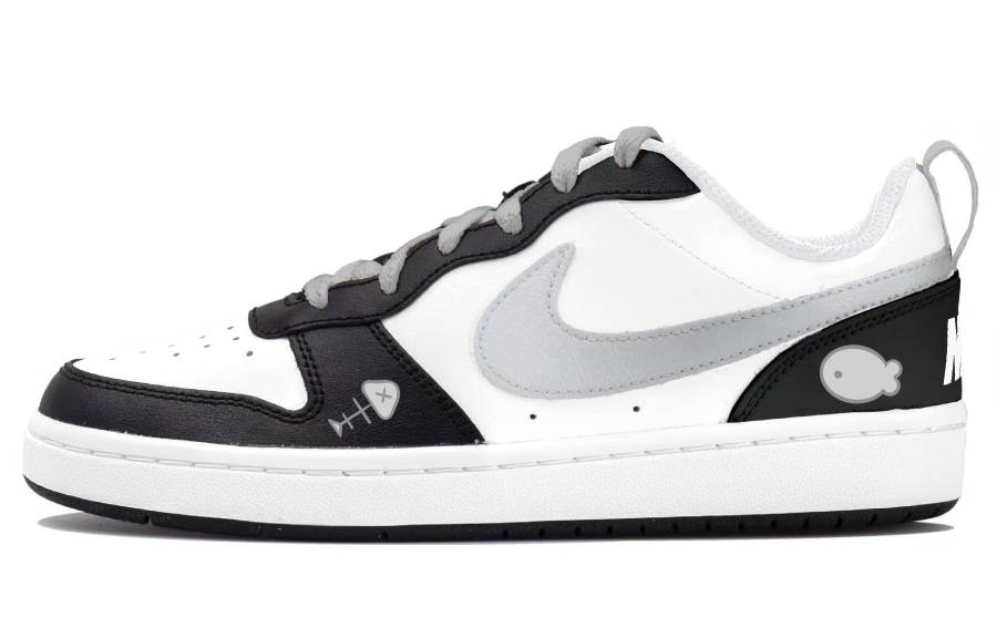 Nike Nike Court Borough Low top Kids' Skateboarding Shoes Gray Teenagers