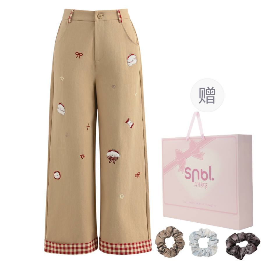 SNBL Casual Pants Women's Moderate Wide Leg Pants