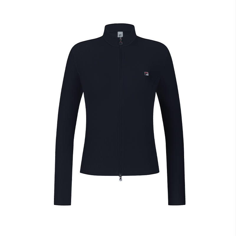 FILA Tennis Jackets Women's Smoke Blue Stand Collar Moderate Other