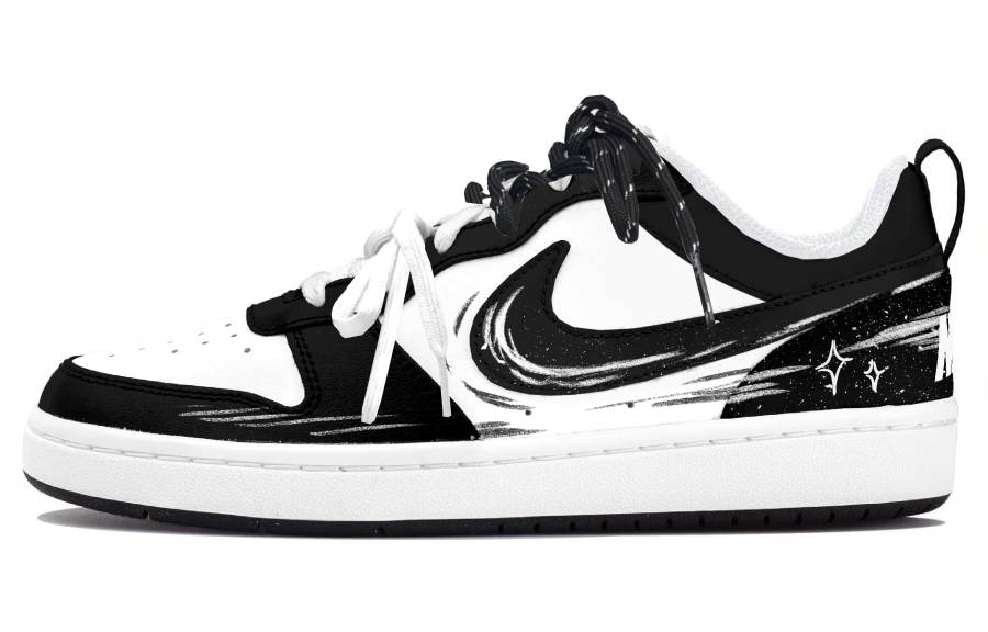 Nike Nike Court Borough Low top Kids' Skateboarding Shoes Black Teenagers