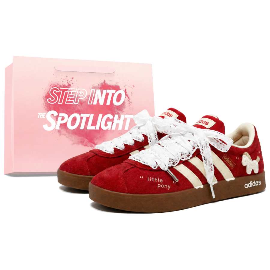 Adidas Adidas Vl Court Classic German Army Trainers Unisex Red