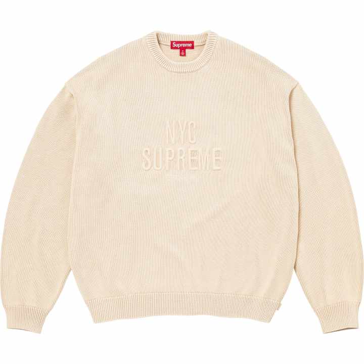 Supreme Supreme SS26 WEEK11 Overdyed Raised Sweater Unisex