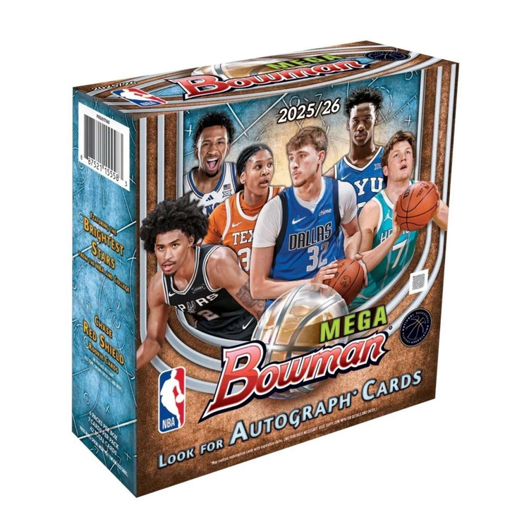 Topps 2025 26 Bowman Mega Basketball NBA Celebrity Card Mystery Box Bowman Carmelo, Roddy Sports Cards Whole Box